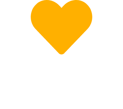 hand with a heart above it icon
