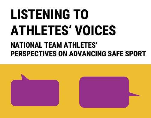 Listening to Athetes' Voices: National Team Athletes' Perspectives on Advancing Safe Sport